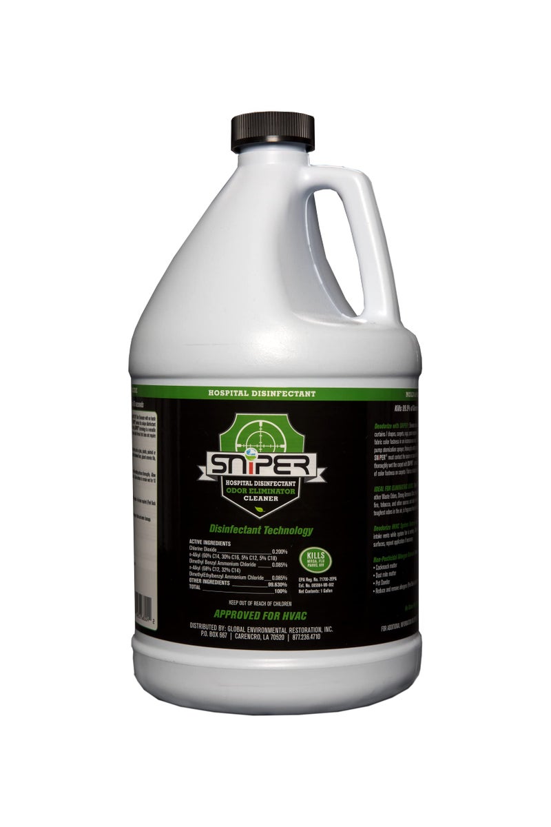 SNiPER Hospital Disinfectant, Odor Eliminator & All-Purpose Cleaner, 1 Gallon - Image 1